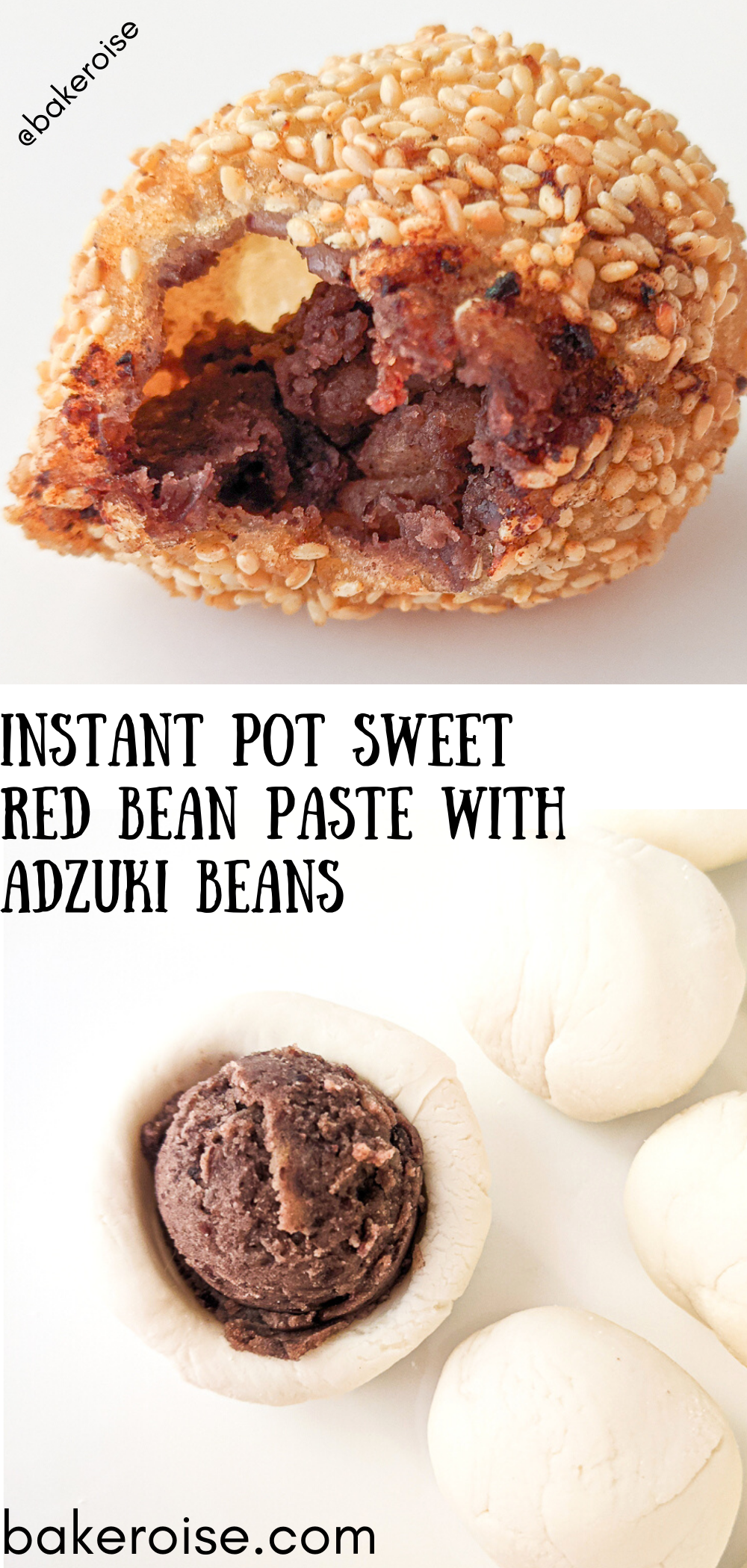 Instant Pot Sweet Red Bean Paste with Adzuki Beans